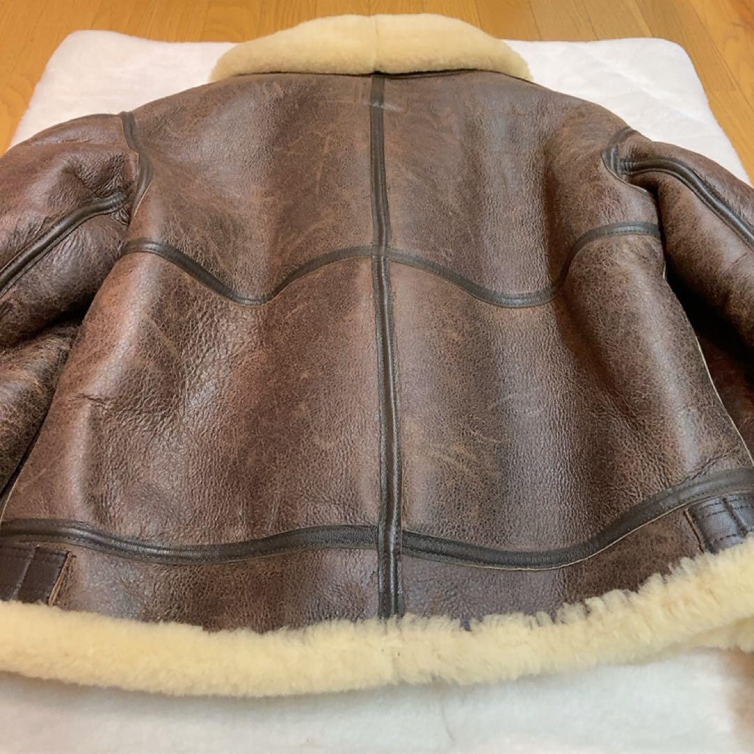 AVIREX B-3 リアルムートン シープスキン L 本革ジャケット