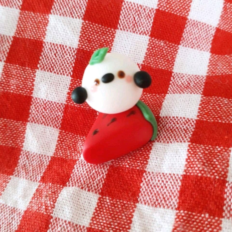 スイカにちょこん♡シマエナガ