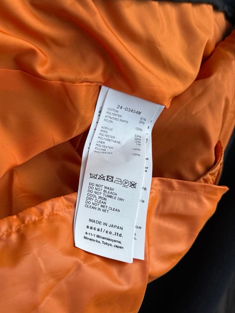 ジャケット・アウター MA-1 Nylon Twill Sleeve Zip-Up Hoodie