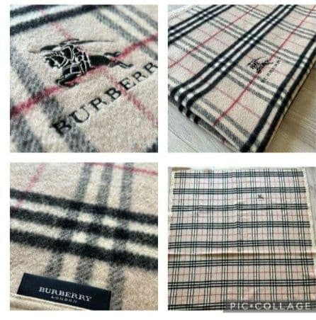 ♥ BURBERRY　毛布　140×200　バーバリー　ウール　タオルケット