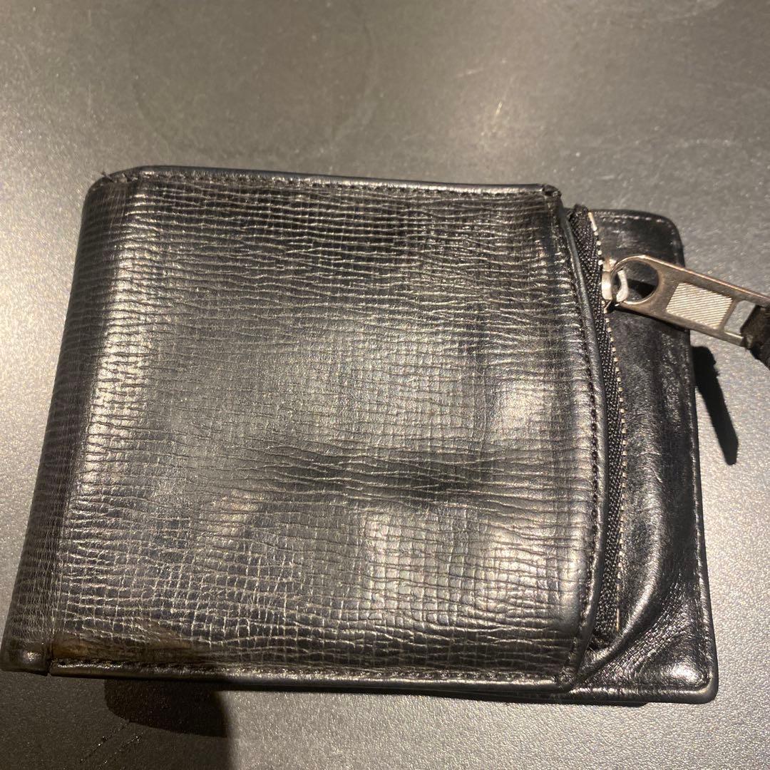Maison Margiela 黒 レザー 三つ折り財布