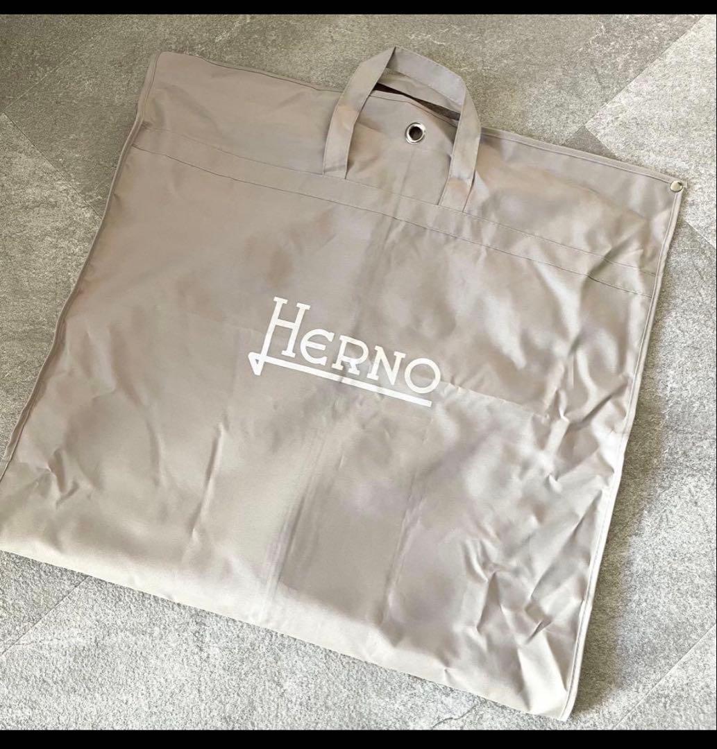 Herno ベージュ ファー ダウンジャケット 40