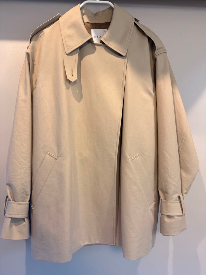 NOBLE コットンダブルクロスハーフコート 38