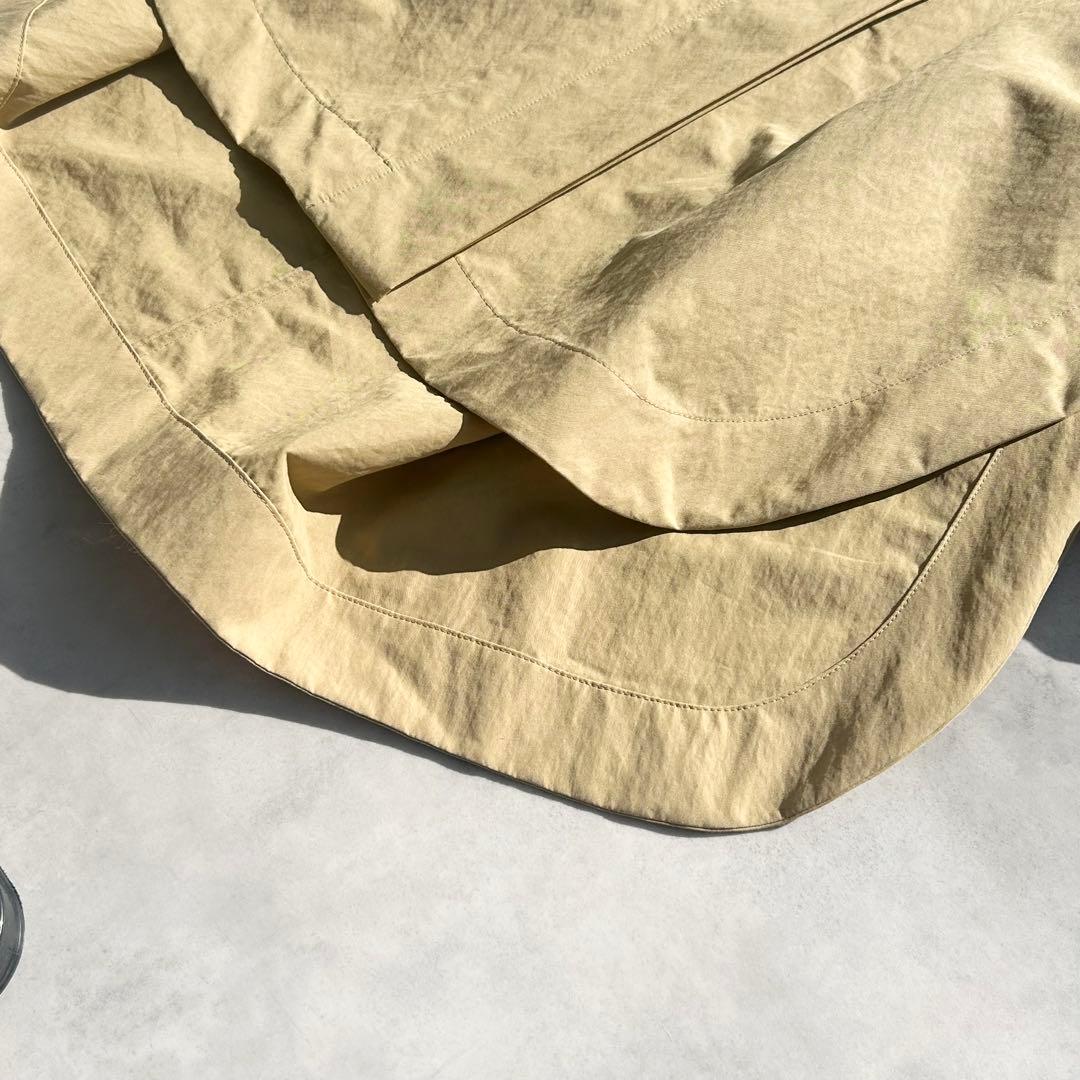 エブール　イージーコットン シャツアウター　ベージュ　スプリングコート　24AW