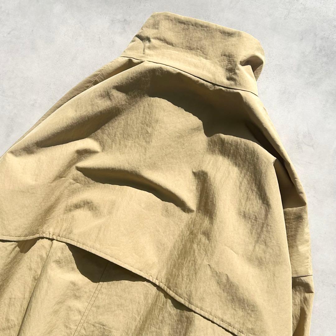 エブール　イージーコットン シャツアウター　ベージュ　スプリングコート　24AW