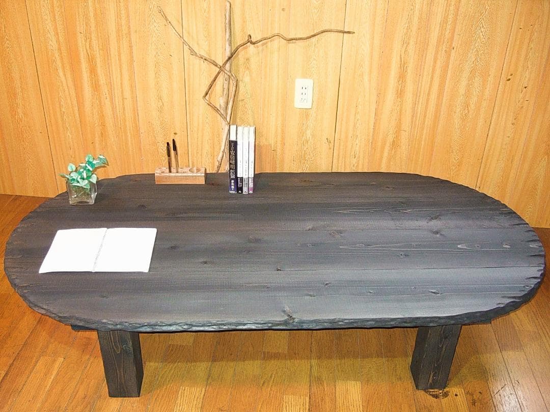 コヤ木工こだわり製作創りたて！大型でモダンな円卓テーブル・丸テーブル