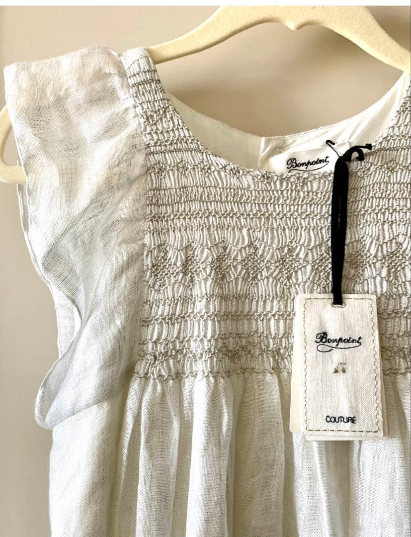 【美品】ボンポワン（bonpoint ）　クチュールライン　ドレス　ワンピース