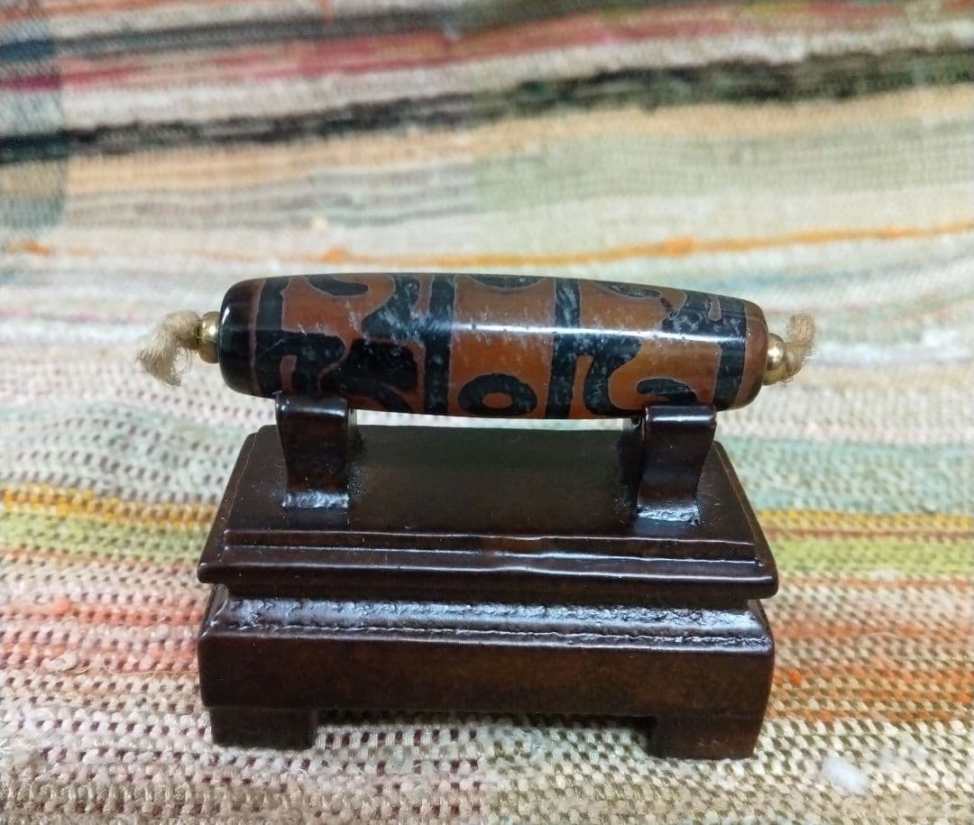 361天珠　蓮師法器天珠　紅玉髄　dzibeads！