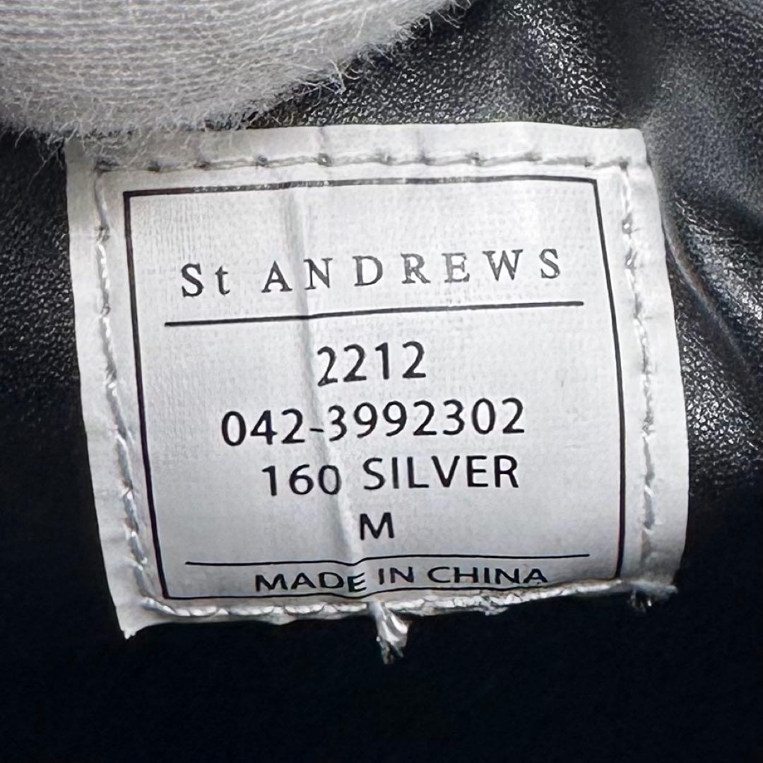 未使用タグ付✨セントアンドリュース ゴルフシューズ スパイクレス M シルバー