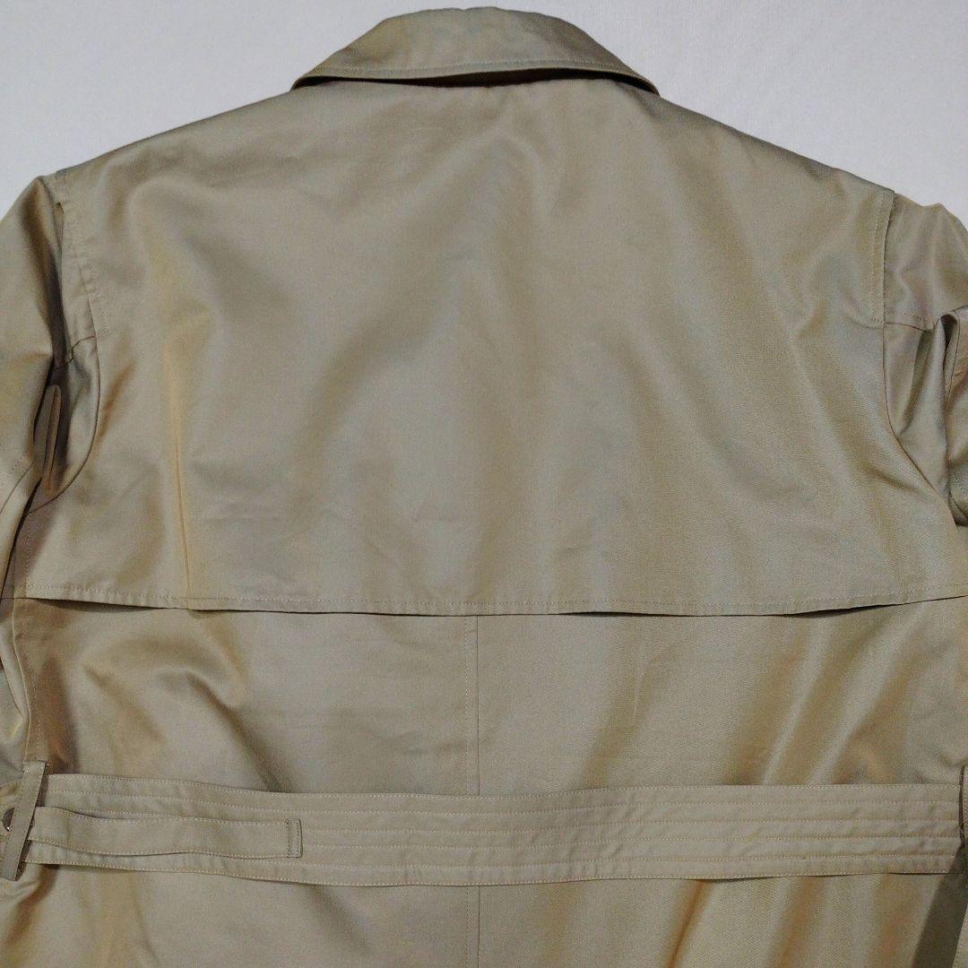 メンズビギ ユニオンステーション　コットンギャバトレンチコート　光沢ベージュ　L