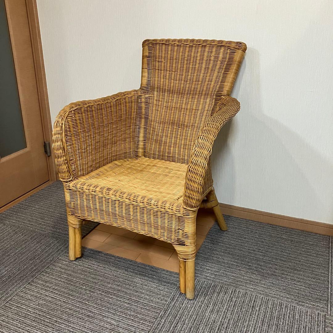 ラタンチェア ラタン椅子 籐編み アンティーク