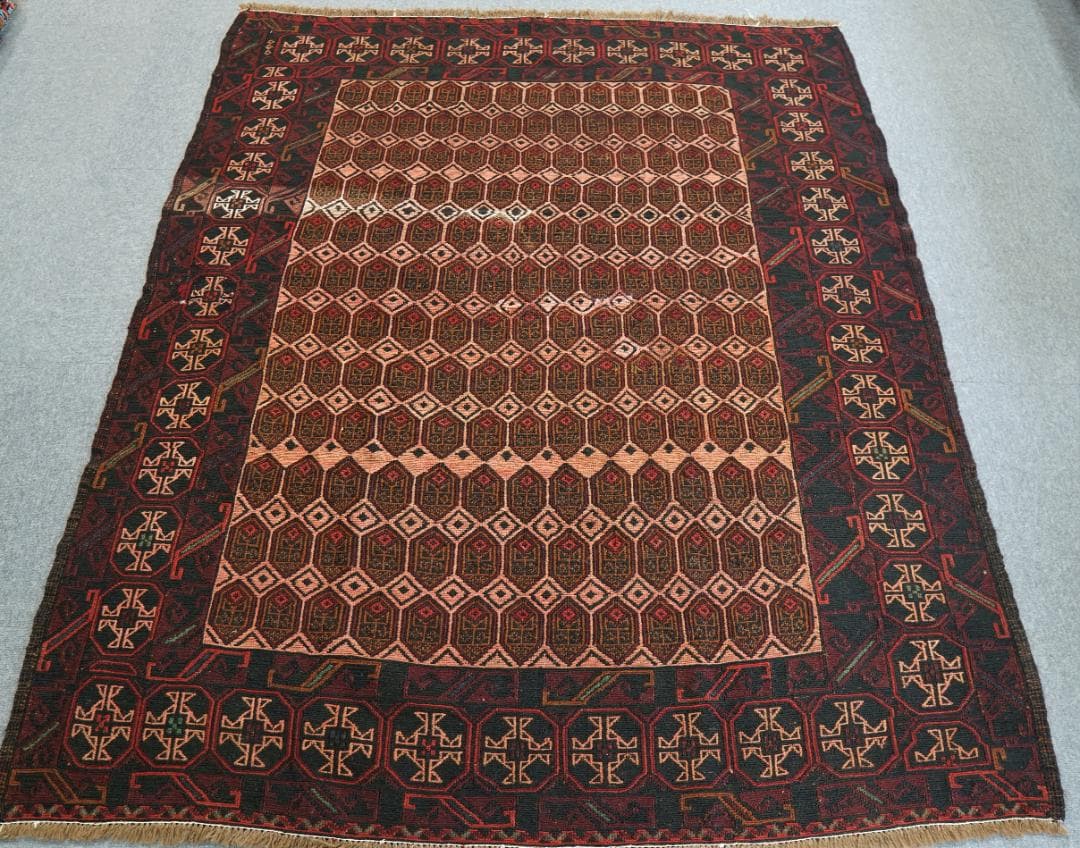 ペルシャ 手織りキリム 181×150 ヴィンテージラグ