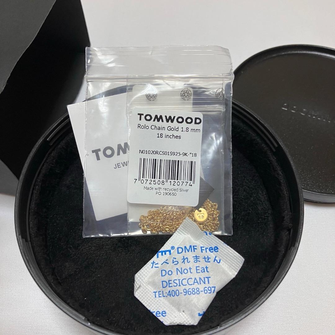 新品 18 TOMWOOD ロロチェーンネックレス 金 16424