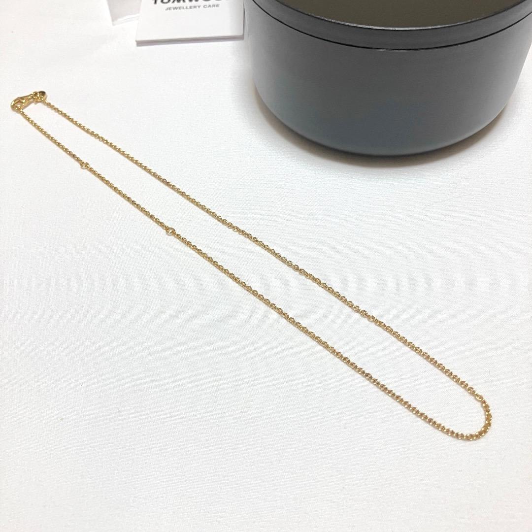 新品 18 TOMWOOD ロロチェーンネックレス 金 16424