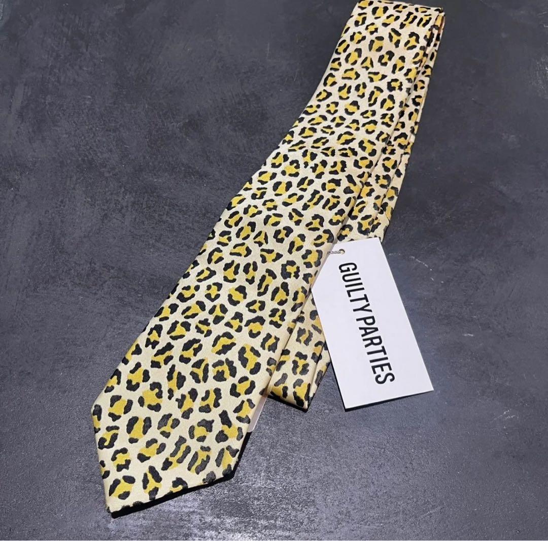 小物 WACKO MARIA LEOPARD WIDE NECKTIE