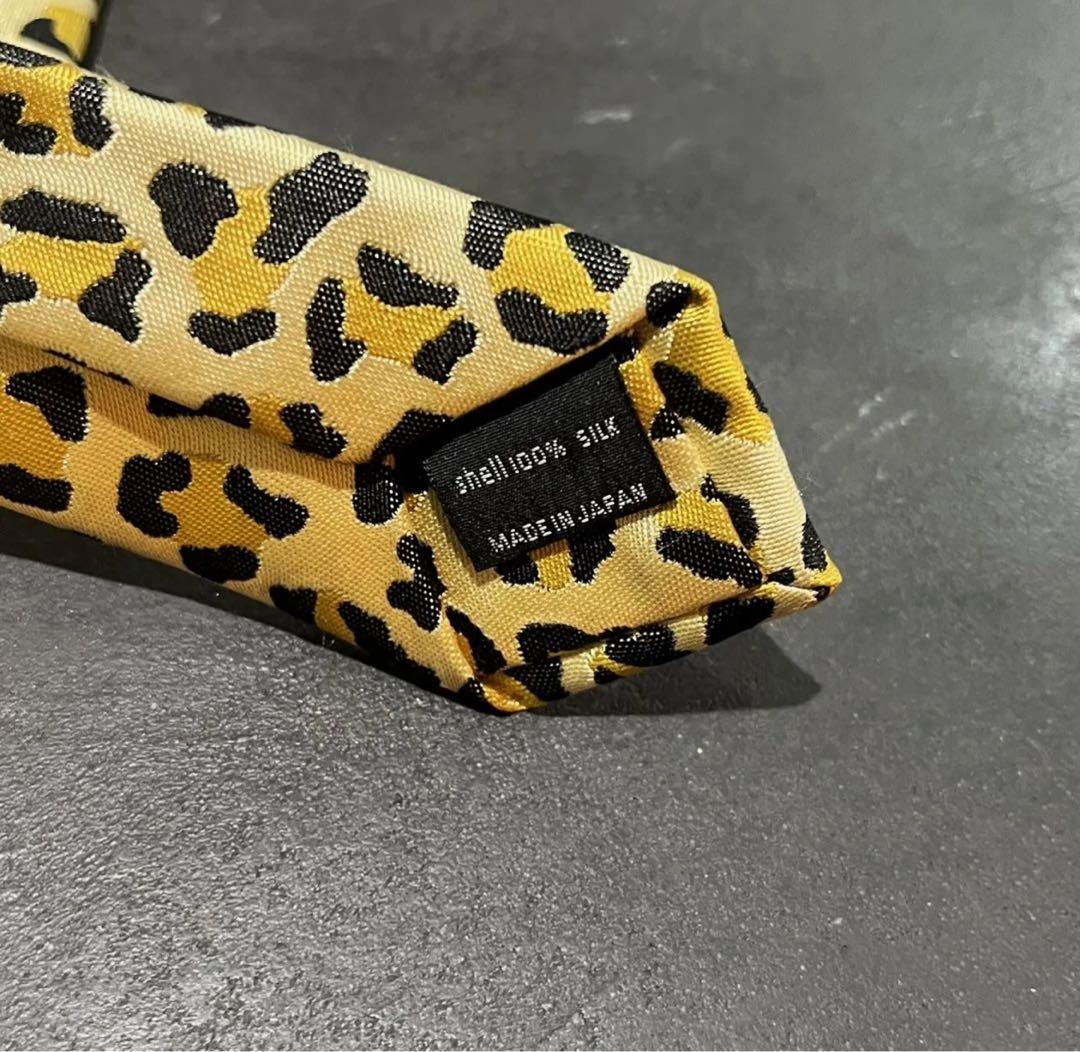 小物 WACKO MARIA LEOPARD WIDE NECKTIE
