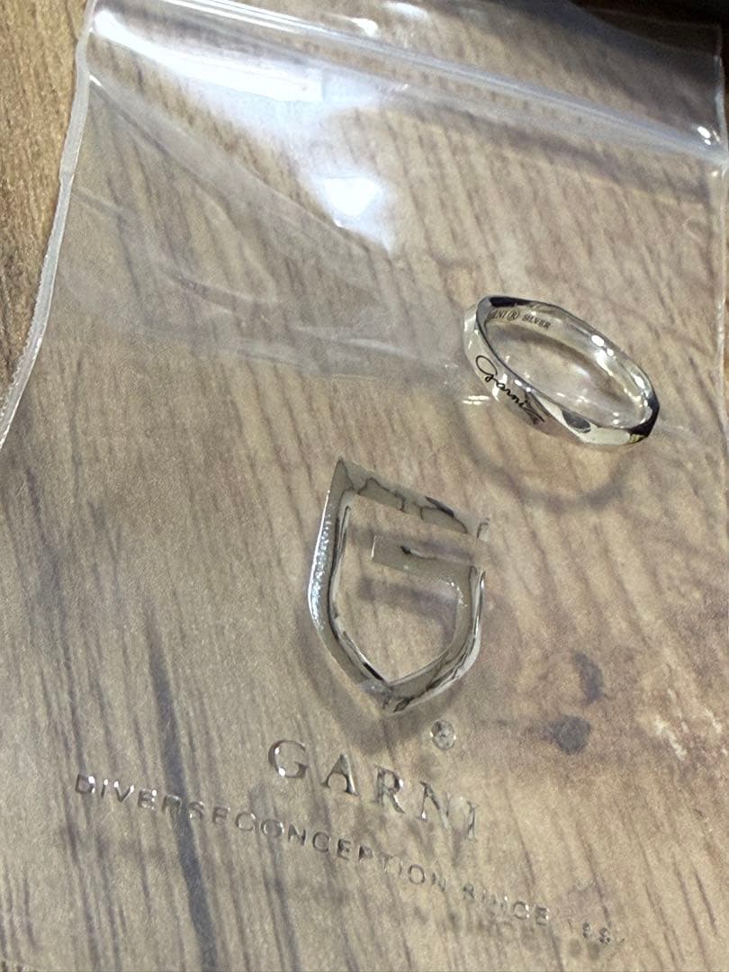美品GARNIシルバー925 クロッケリーリング 7号