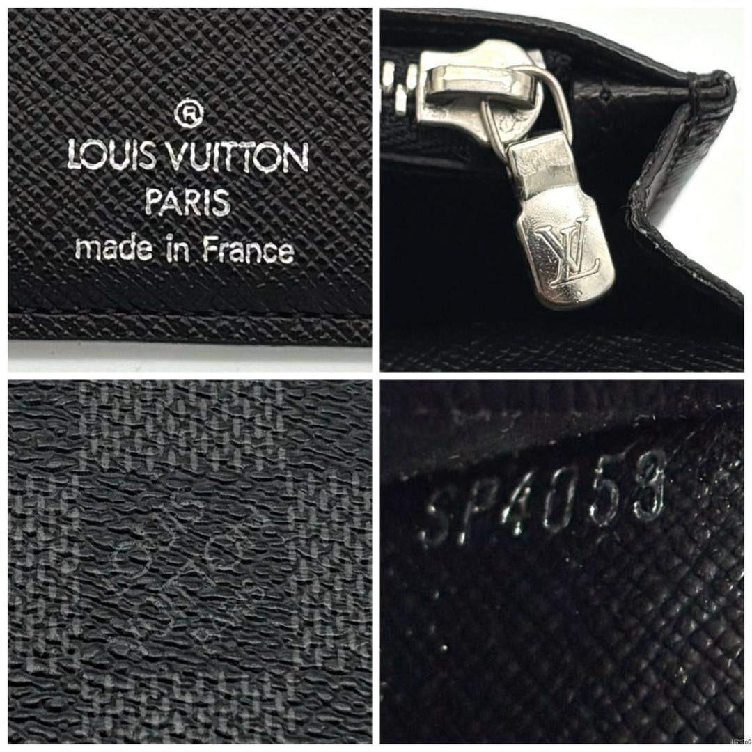 ルイヴィトン ダミエグラフィット ポルトフォイユ ブラザ 二つ折り 長財布 黒