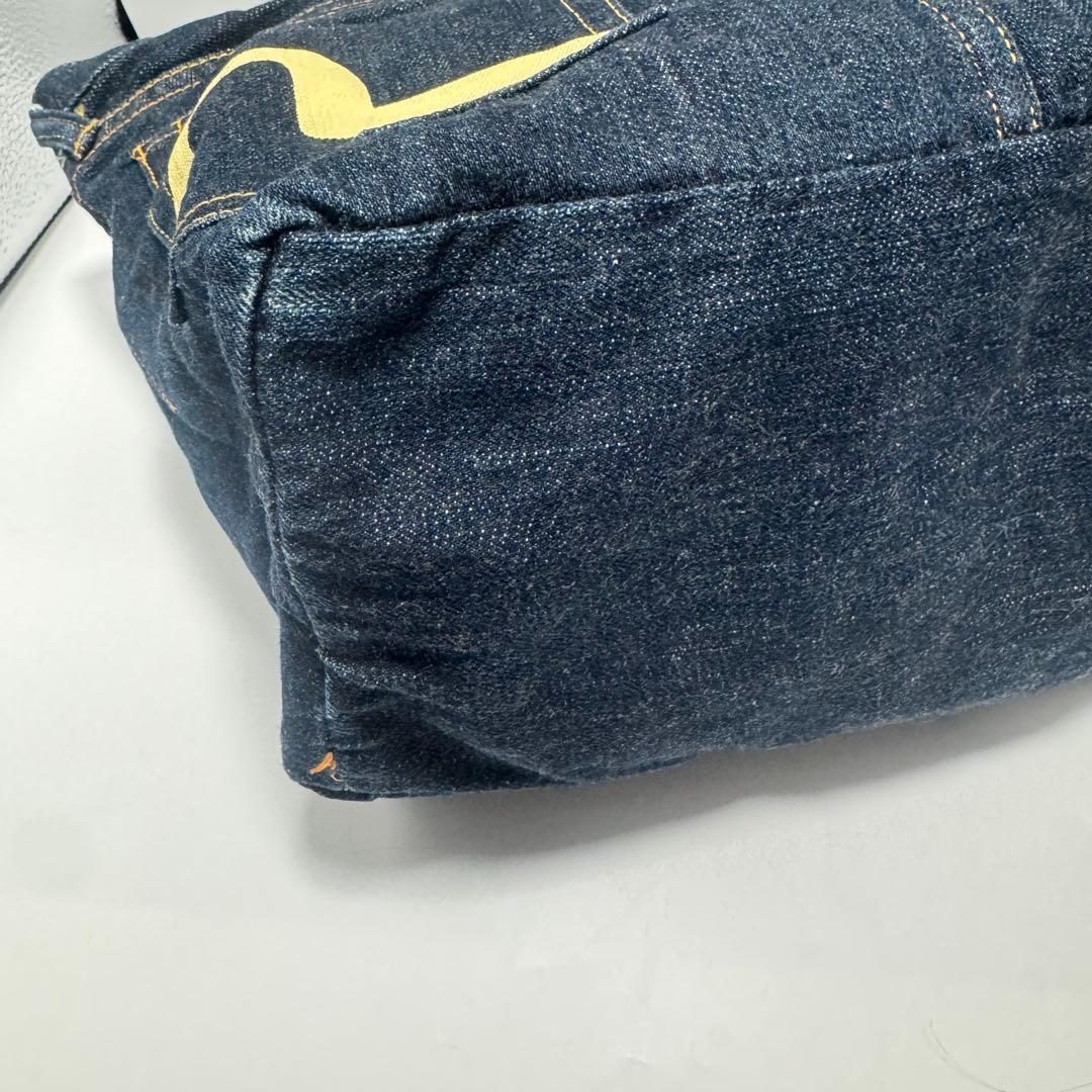 希少 エビス EVIS デニムトートバッグ インディゴ かもめ