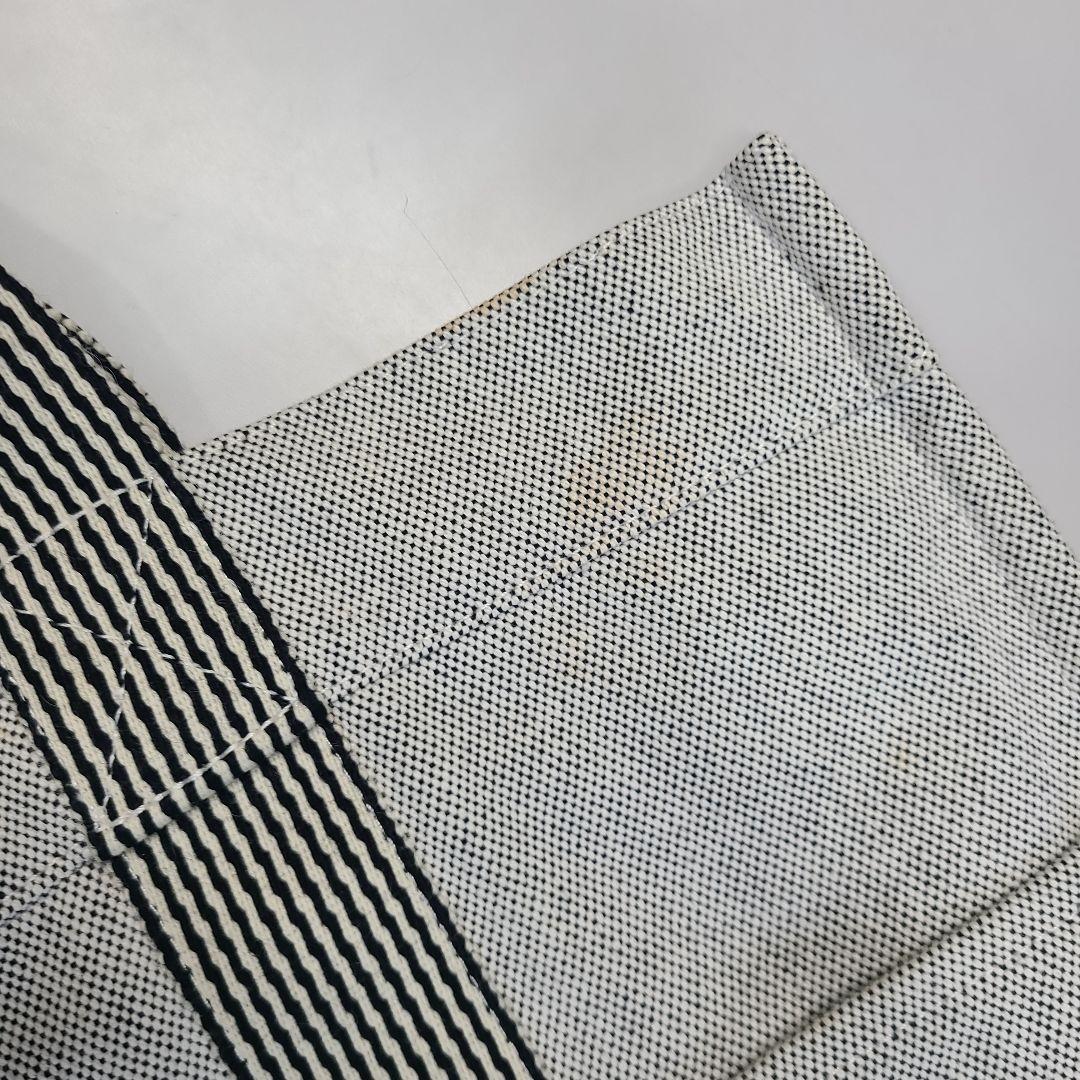 HERMES　グレー キャンバス トートバッグ 大容量