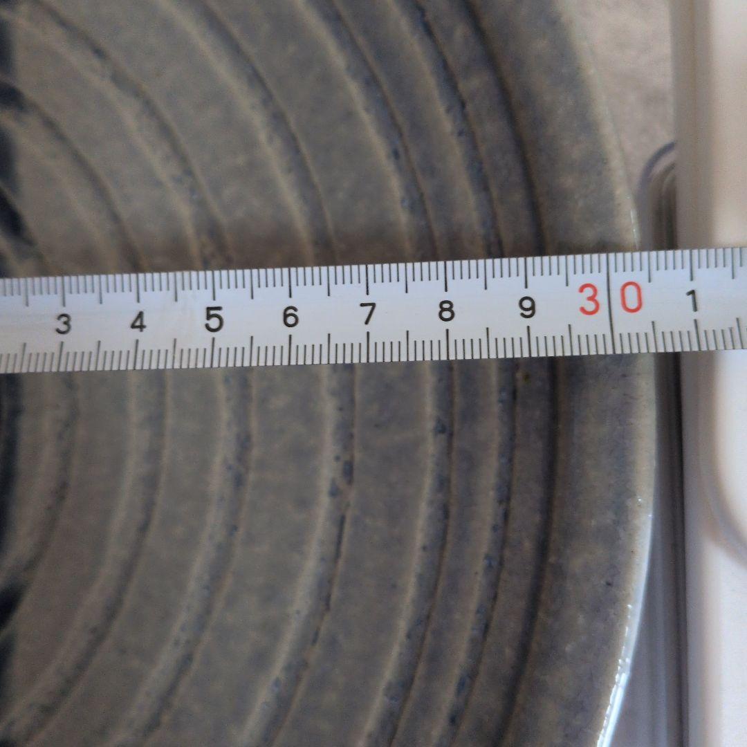 たち吉オシャレ・レンゲ他 ネイビー グレー 食器セット 約30cm・大皿