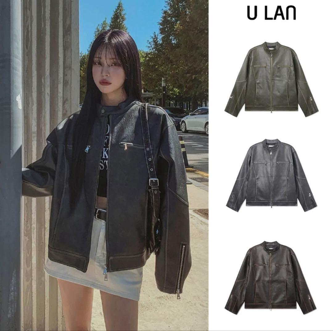 blackup ダークブラウン レザージャケット