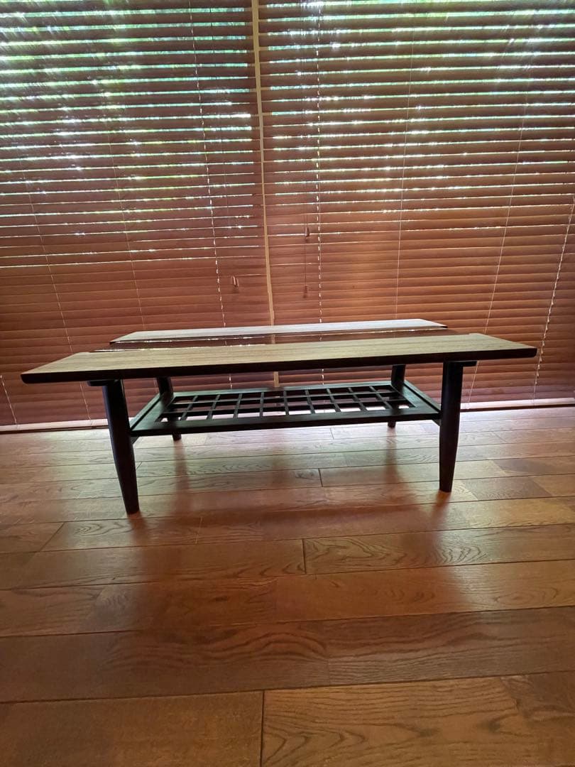 モダンデザイン　ウッド　センターテーブル　リペア品