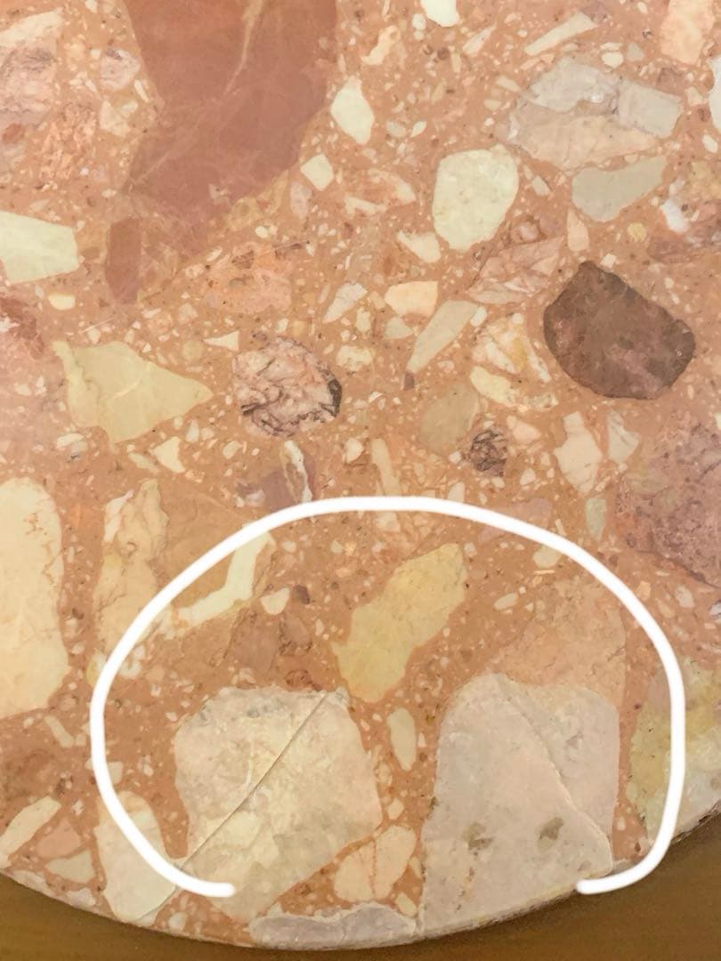 木製　サイドテーブル 　大理石　天板　アンティーク ロココ朝 アールヌーボー