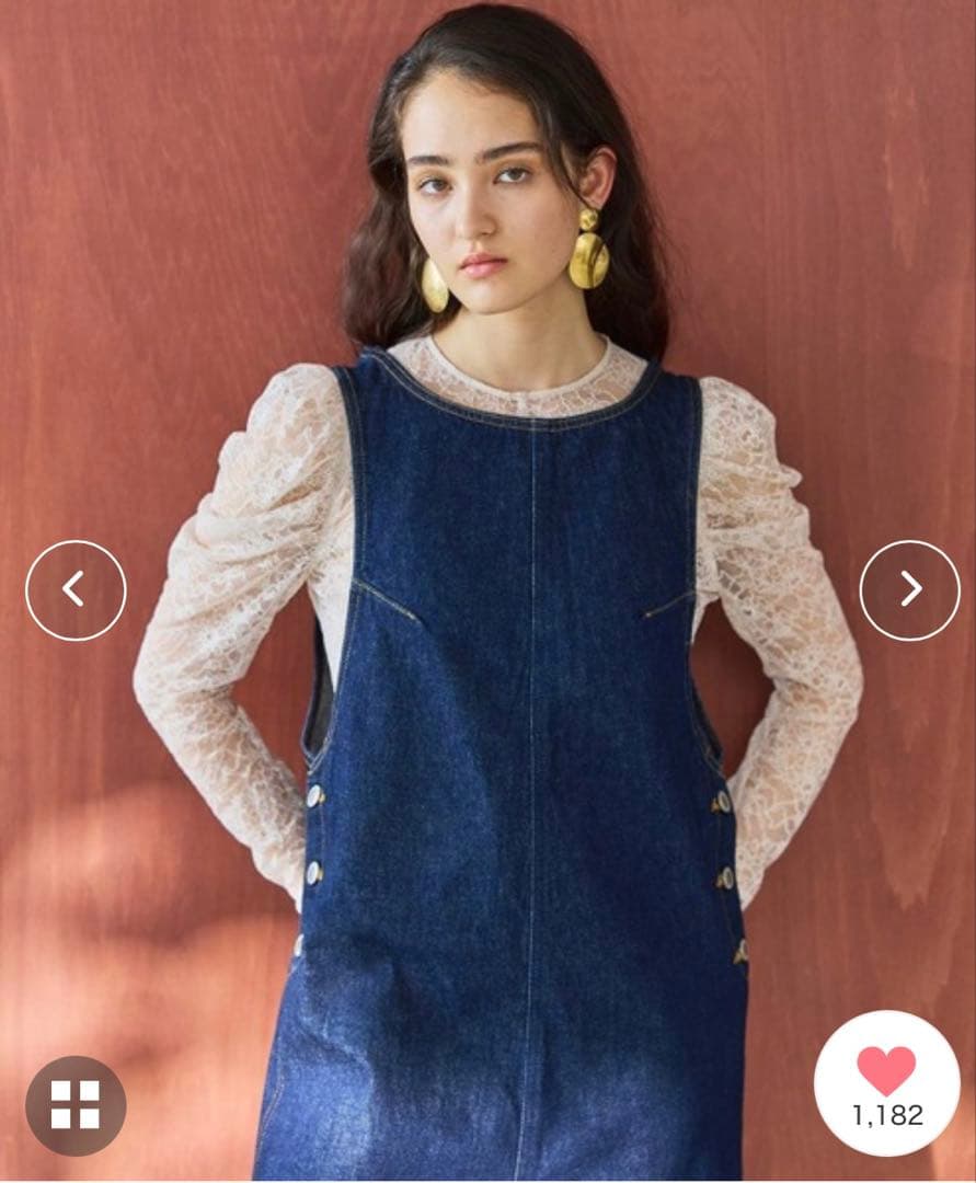 atelier SOMETHING アメリカンスリーブオールインワン