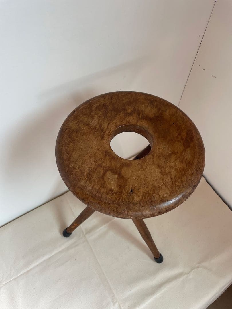 古道具　スツール　三脚　ヴィンテージ