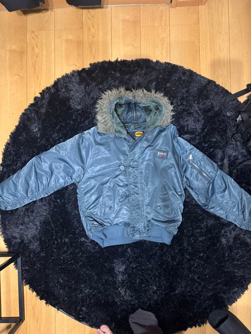 80年代 USA製 schott N-2B フライトジャケット カーキ