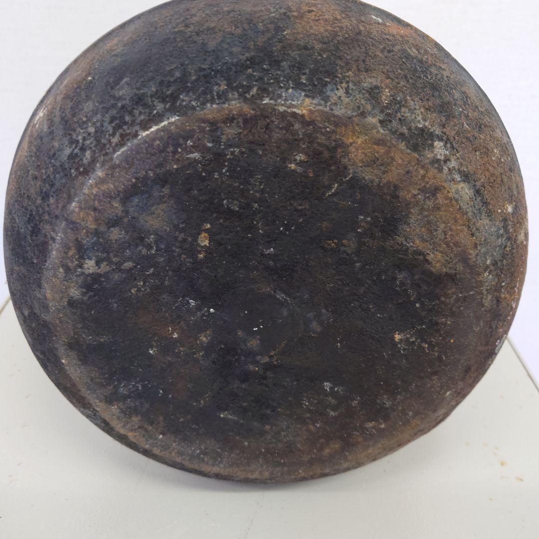 鉄製 丸型鉄瓶 経年劣化あり