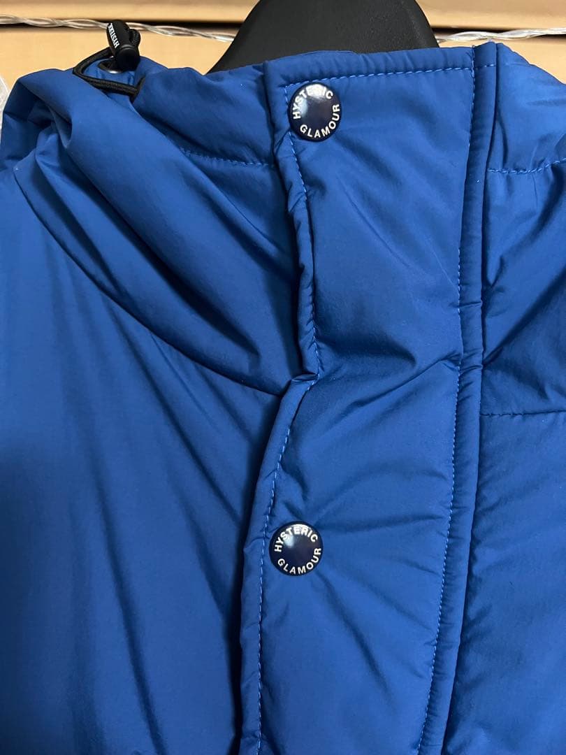 HYSTERIC GLAMOUR フードブルゾン　ブルー