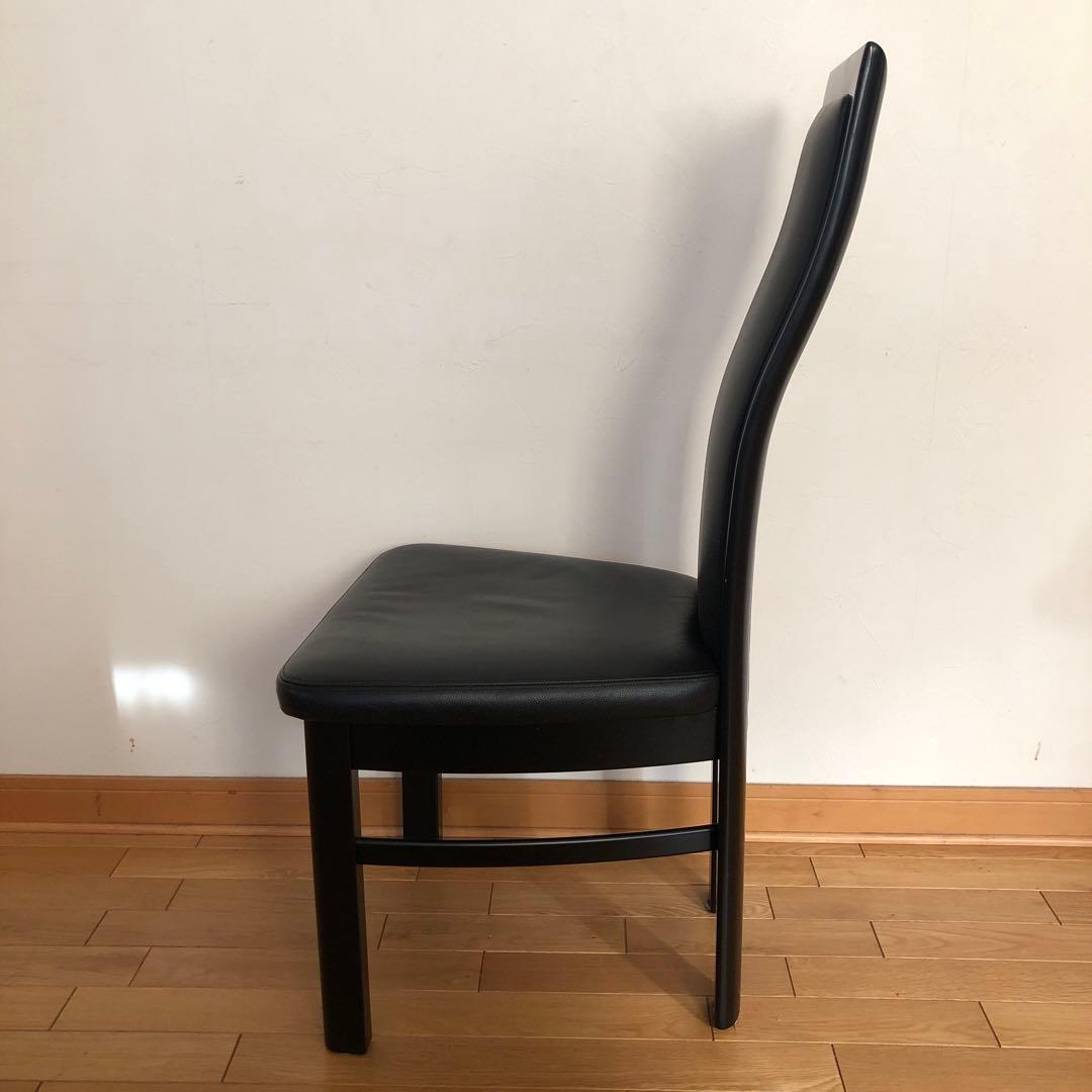 カリモク　CE35シリーズ・ハイバックチェア本革・ブラック・ダイニング　②