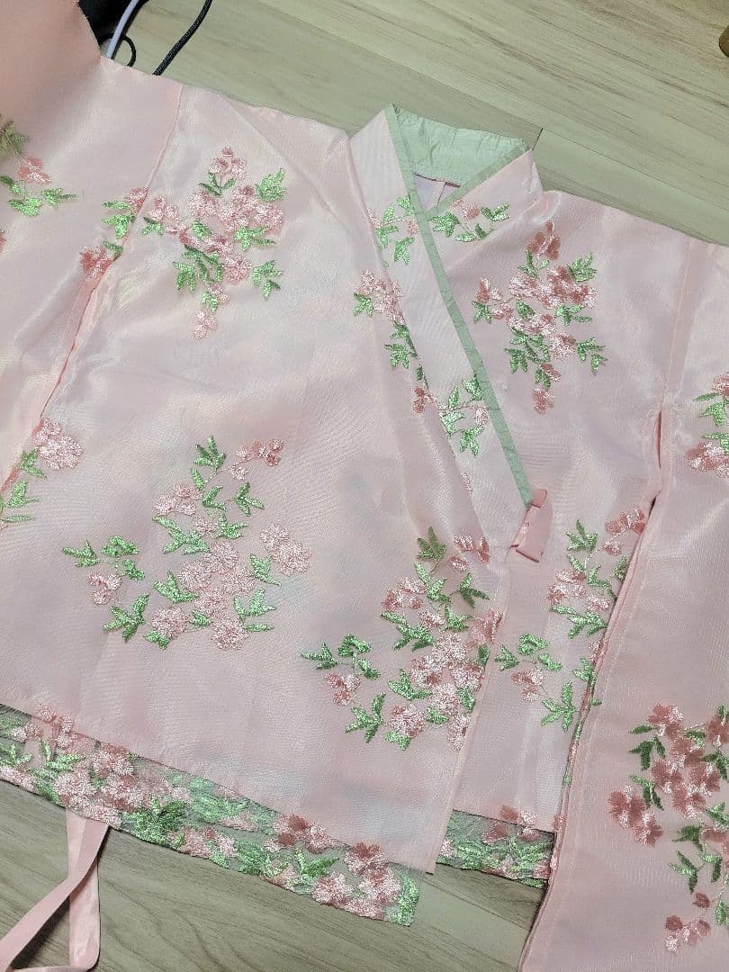 キャサリンコテージ 花柄刺繍 袴セット 120