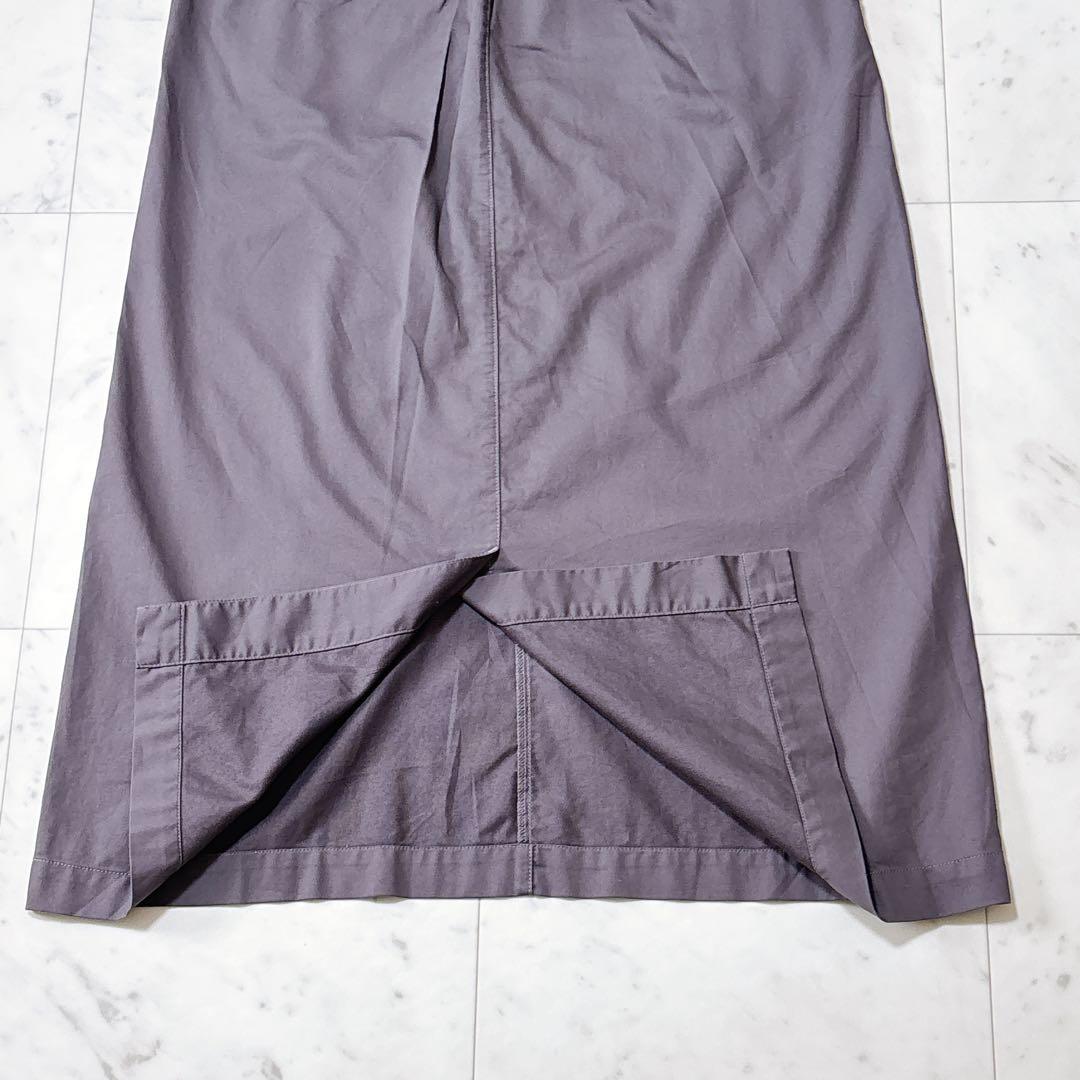 未使用 ルグラジック ロング丈 ワンピース サロペットスカート 綿 グレー