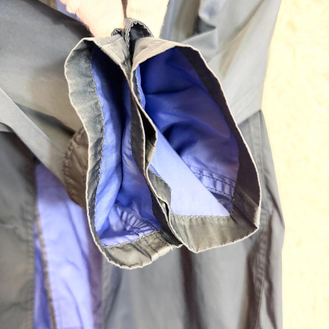 【美品】ICB トレンチコート ダウン 脱着可能ライナー付 ネイビー 11号