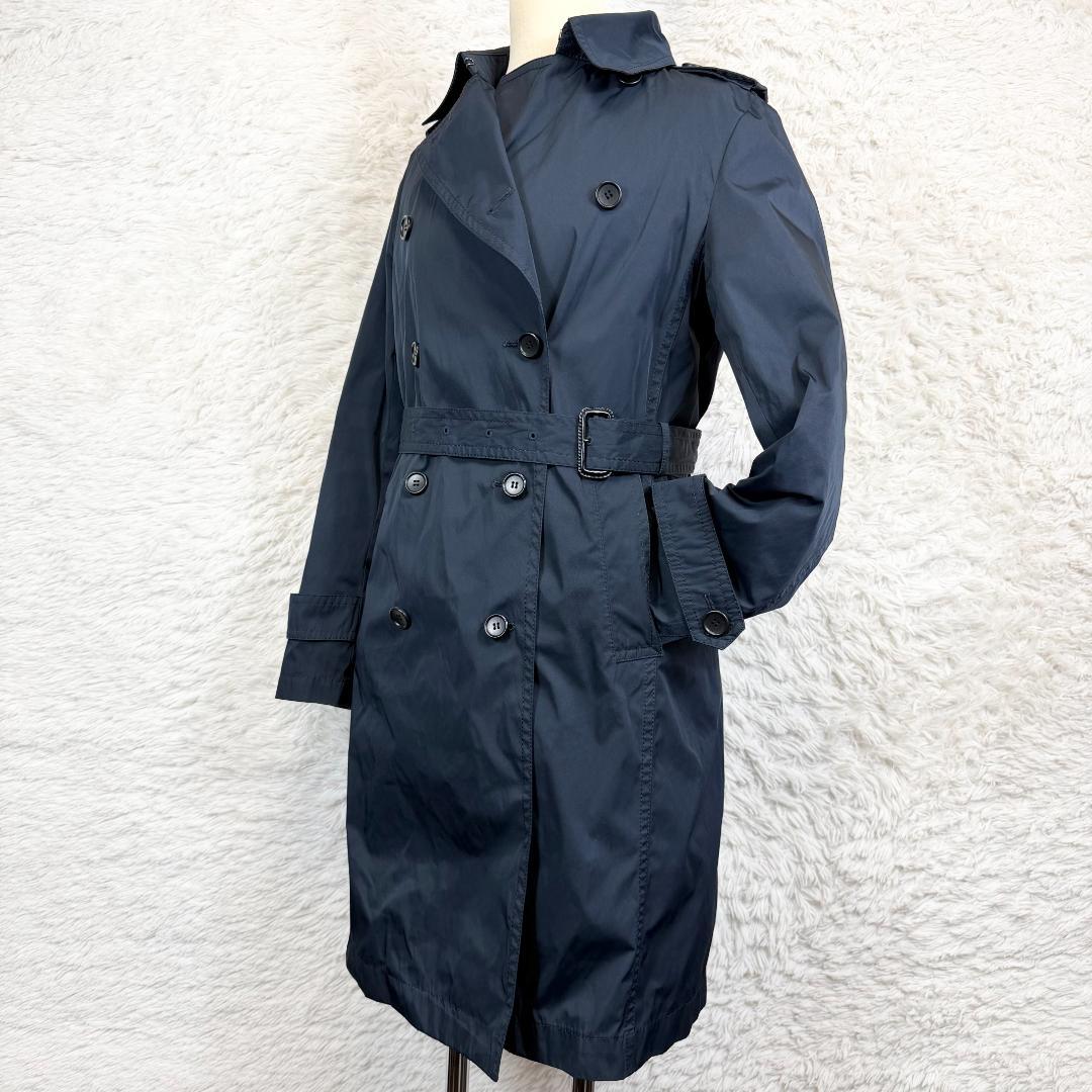 【美品】ICB トレンチコート ダウン 脱着可能ライナー付 ネイビー 11号