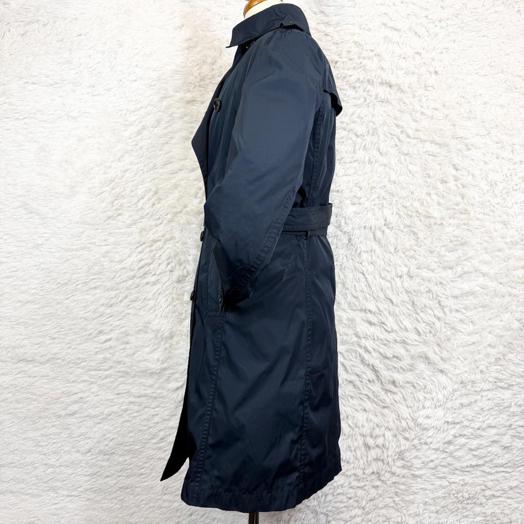 【美品】ICB トレンチコート ダウン 脱着可能ライナー付 ネイビー 11号