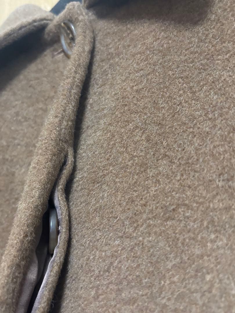 バーバリー レディースロングコート　ウエストベルト付き