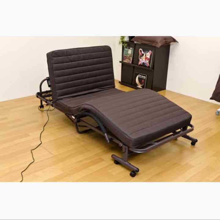⭐️電動リクライニング　低反発　折りたたみベッド　BK/BR/IV⭐️