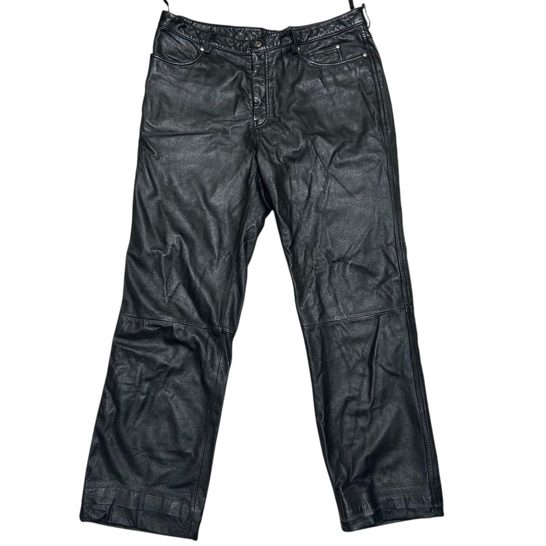 希少な大きいサイズ　HARLEY DAVIDSON レザーパンツ　バイカーパンツ