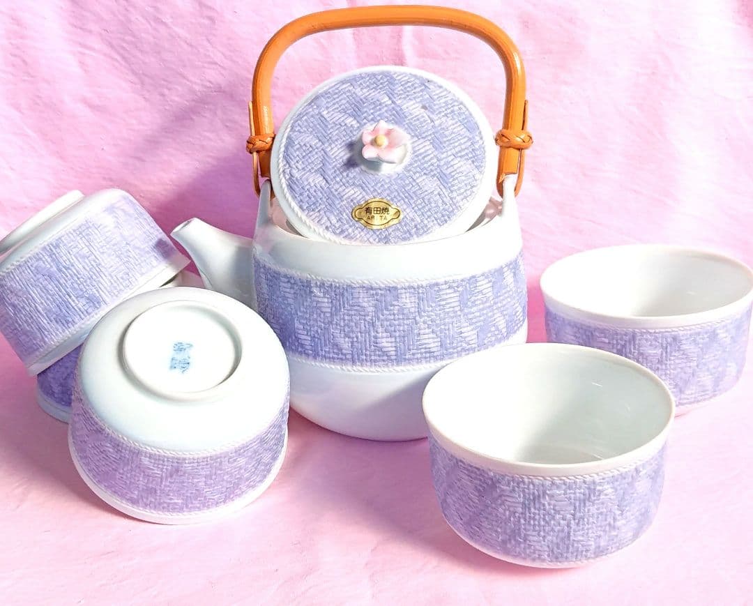 未使用 高級有田焼 急須&5品茶碗セット