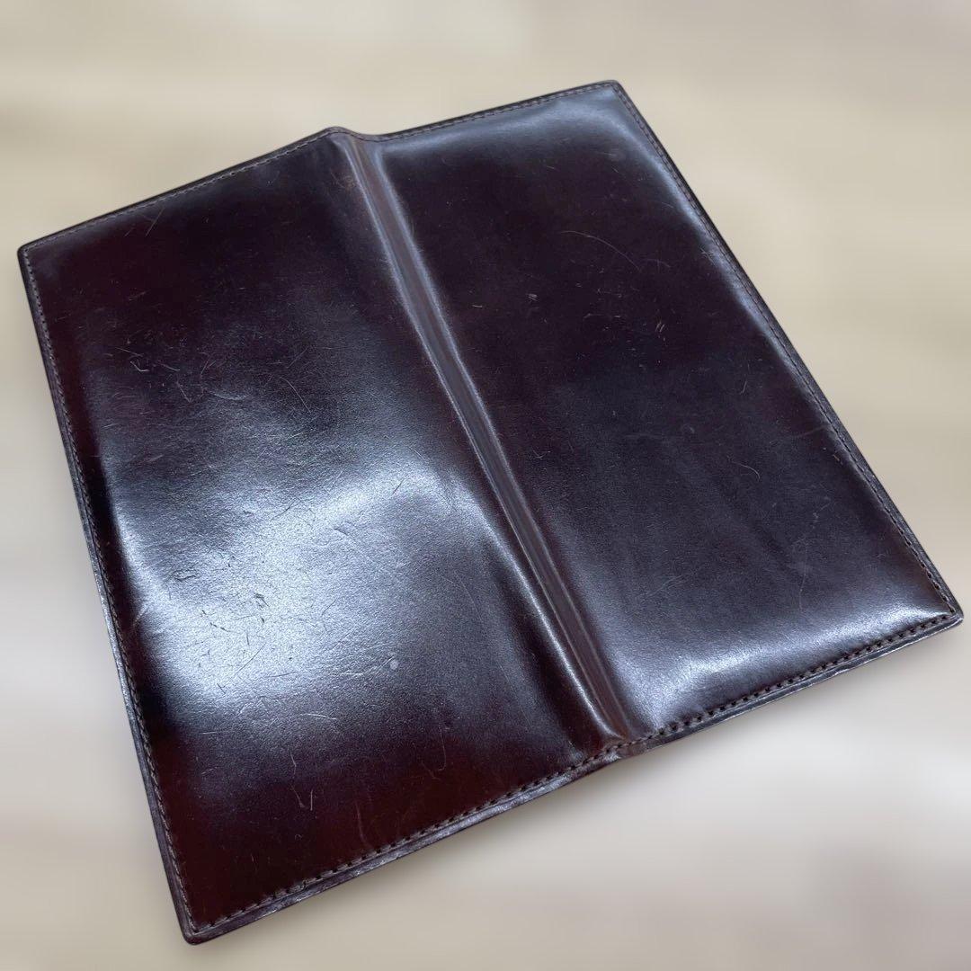 SHELL CORDOVAN シェルコードバン 2マチ無し 長財布　ganzo