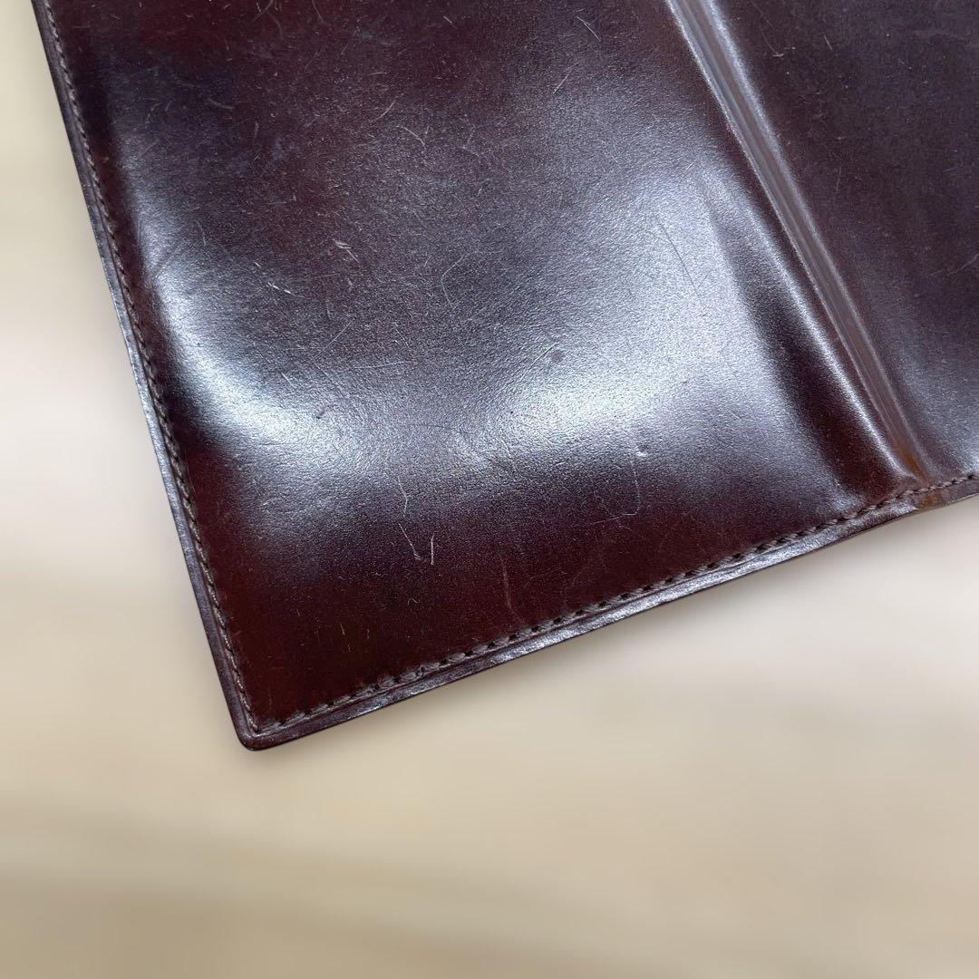 SHELL CORDOVAN シェルコードバン 2マチ無し 長財布　ganzo