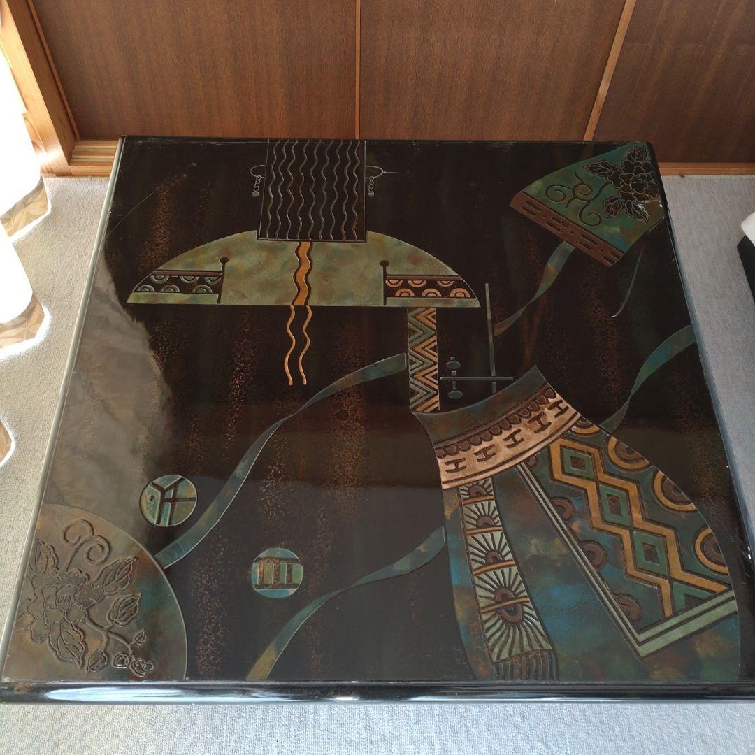 近代アートな木製テーブル　アンティーク レトロ　希少価値