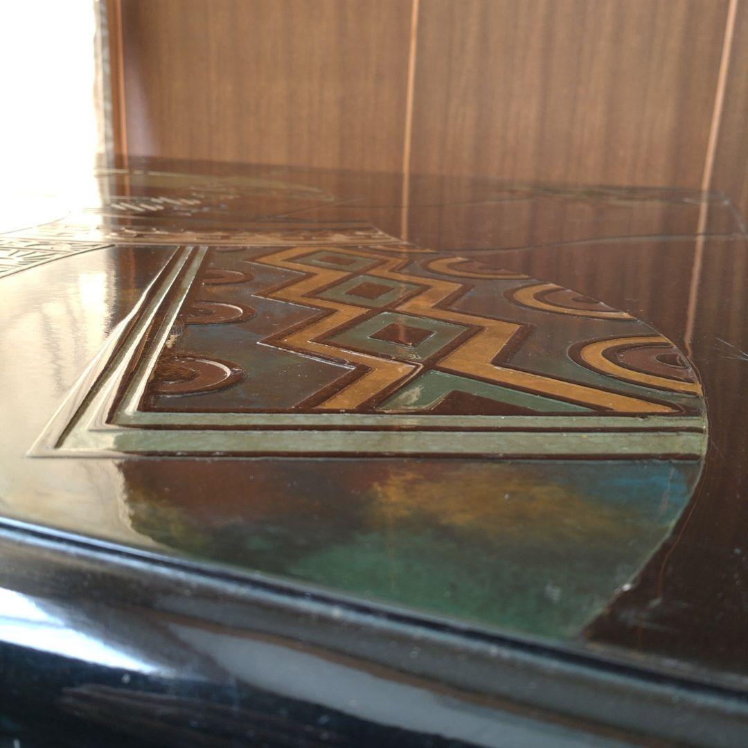 近代アートな木製テーブル　アンティーク レトロ　希少価値