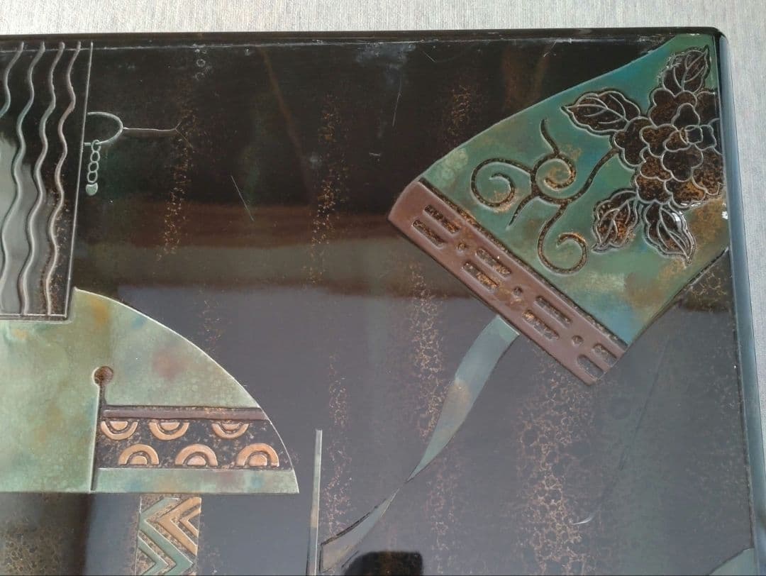 近代アートな木製テーブル　アンティーク レトロ　希少価値