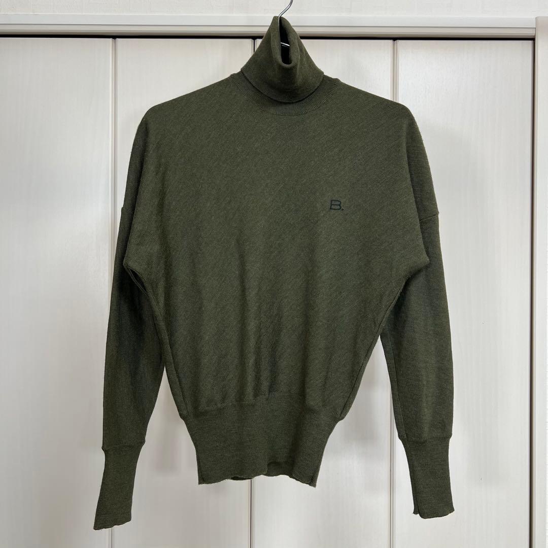 BALENCIAGA AW2005 B刺繍 バイアスニットトップス セーター