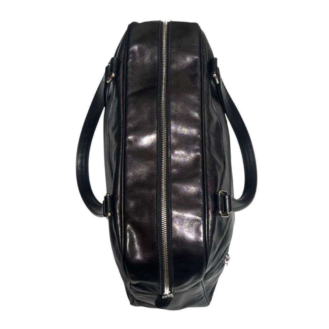 ジャックルコー　リスボン　ボストンバッグ　レザー　ブラック　A4収納可 保護袋